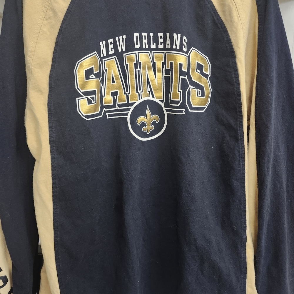 New Orleans Saints Long Sleeve Shirt - Black and Gold